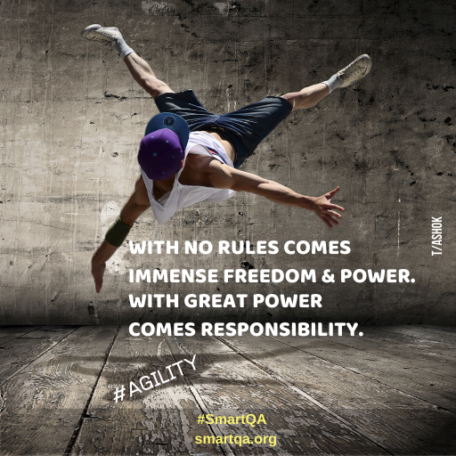 wiTH NO RULES COMES IMMENSE FREEDOM & POWER WITH GREAT POWER comes resposibility.