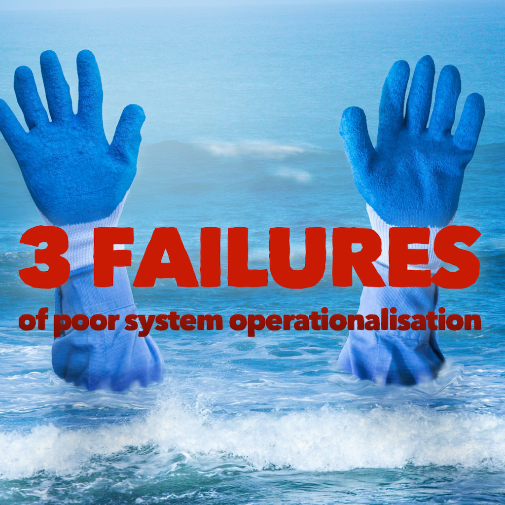 Featured image of 3 failures of poor system operationalisation article