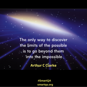 The only way discover the limits of the possible is to go beyond them into the impossible by Arthur C clarke